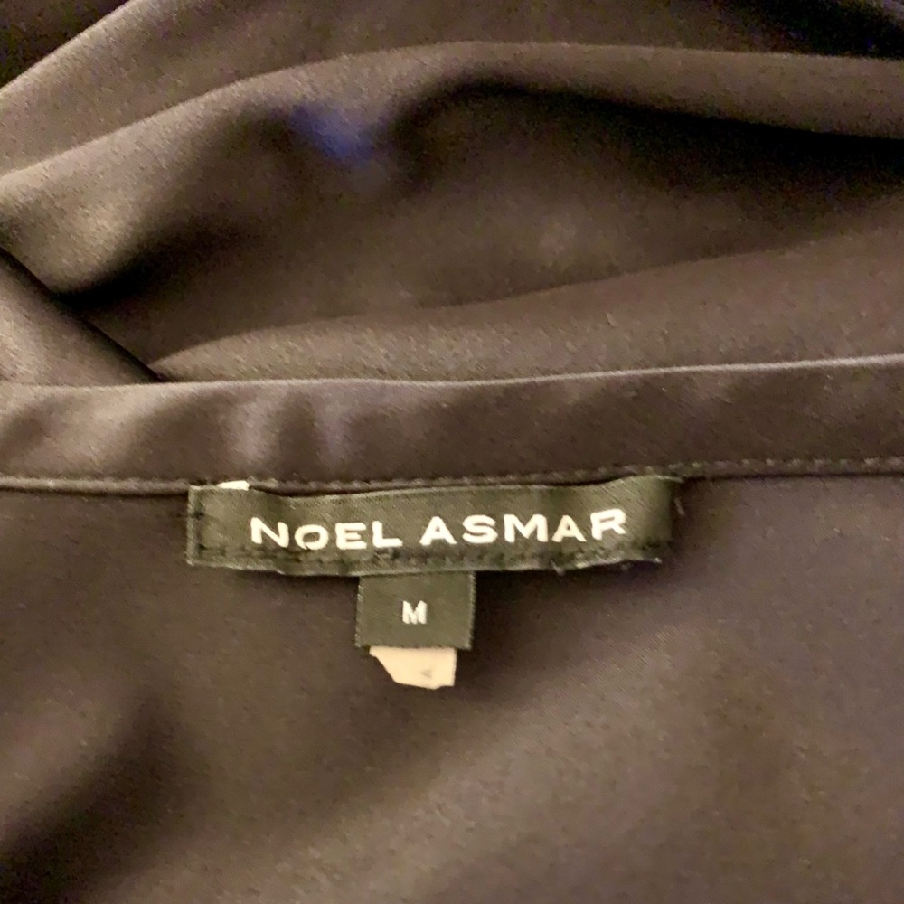 Noel Asmar Black Silk Dress Size M - Picture 3 of 4